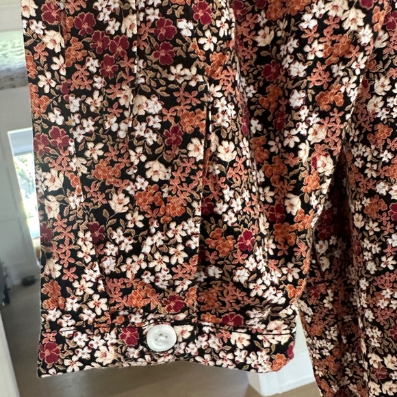 JOE FRESH Floral Button Front Shirt Dress with Waist Tie - Size XL. NWOT. - Picture 10 of 15